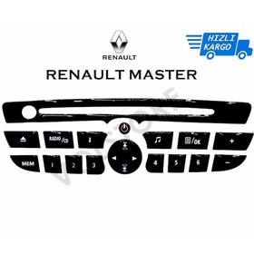 Resim Renault Master Teyp Tuş Takımı Pianoblack 