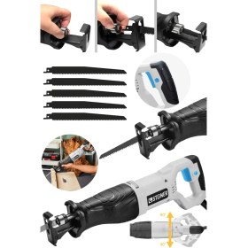 Resim Steiner Alman Turbo 3001 Devir Ayarlı Tilki Kuyruğu Bakır Sargı Motor Kemik Tuğla Beton Kesme Makinesi 