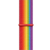 Resim Apple Watch 1 2 3 4 5 44MM Kumaş Cırtcırtlı Bordo Kordon Gpack