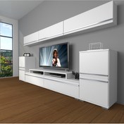 Resim Decoraktiv Ekoflex 9 Mdf Tv Ünitesi Tv Sehpası - Parlak Beyaz 