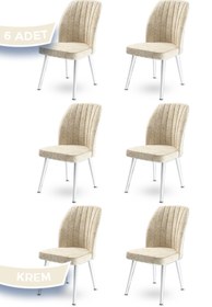 Resim Canisa Concept Platinum Serisi 1.sınıf Yemek Ve Mutfak Sandalyesi 6 Adet Ayaklar Beyaz 