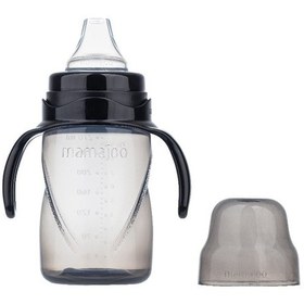 Resim Mamajoo Kulplu Akıtmaz Eğitici Bardak Black 270 ML & Anti-Kolik B Siyah 