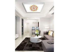 Resim Gökyüzü Panel SALON-AVIZE-60 x 60-54W-LED-ARMATÜR-OTURMA-ODASI-AYDINLATMA-UCUZ-AVZIE-MODELLERI-NEW Home Chandelier 