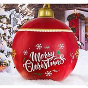 Resim Vkemall Yılbaşı Dekoratif Havuz Ve Bahçe Şişme Topu, Eğlenceli Parti Aksesuarı, Kırmızı Renk 