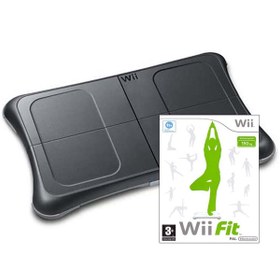 Resim Nintendo Wii Balance Board ve Wii Fit Oyun Nintendo Wii Aksesuar Balans Tahtası Seti Siyah 