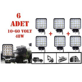 Resim 16 Ledli 6 Adet Off Road Geri Vites Folklift Tekne Aydınlatma Led 