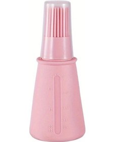 Resim Fochsia 1 Adet Ölçü İşaretli Silikon Fırça - Isıya Dayanıklı Yağ Fırçası Barbekü Aksesuarı 