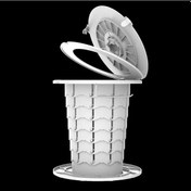 Resim Chuangyinshop White Katlanır Kamp Tuvaleti - Taşınabilir Yıkabilir Acil Durum Tuvaleti 