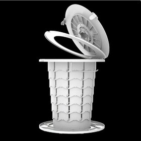 Resim Chuangyinshop White Katlanır Kamp Tuvaleti - Taşınabilir Yıkabilir Acil Durum Tuvaleti 