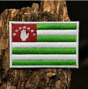 Resim Ex Patch Abhazya Bayrağı Nakış Patch Peç 8 X 5 Cm 