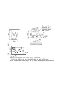 Resim VitrA Metropole Rim-ex Asma Klozet Gizli Montajlı 56 Cm Mat Beyaz 7672b001-0559 Beyaz 