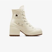 Resim Converse Chuck 70 De Luxe Heel Kadın Krem Platform Sneaker Düz A05348c Krem 