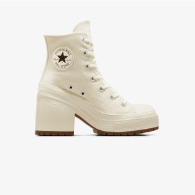 Resim Converse Chuck 70 De Luxe Heel Kadın Krem Platform Sneaker Düz A05348c Krem 