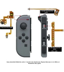 Resim Nintendo Switch Zl Tuşu Şerit Flex Kablo Switch 