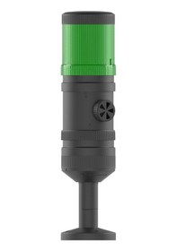 Resim Mesan Ø70 1 Kat Işıklı Kolon Sabit Ampul Buzzer Tüp Montaj Yeşil 24vdc Ms 411.2.24vdc 