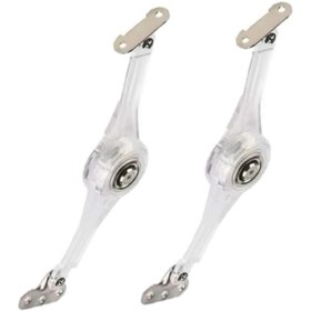 Resim Yahya Kalkar / Düşer Mobilya Kapak Makası | Şeffaf Plastik, Cırcırlı Dolap Pistonu 2 Adet 