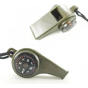 Resim Evimdeyokyok Çok Fonksiyonlu Düdük Pusula Kamp Termometre Acil Survival Dişli Düdük 