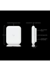 Resim Ubıquıtı Uap-u7-pro-outdoor, Unifi, Triple Band, 5765mbps, Wifi6, Tavan Tipi, Access Point Poe Adap 
