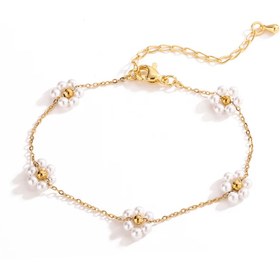 Resim Bracelet élégant marguerites 