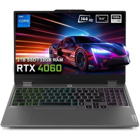 Resim LENOVO LOQ 15IRX9 83DV00HTTRv4 i7 32GB DDR5 2TB SSD RTX4060 8GB 144Hz Full HD FreeDos Gaming Laptop 