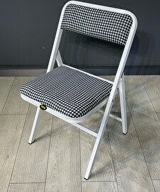 Resim Hey Modüler Mobilya 4'lü Katlanır Kazayağı Beyaz Piknik Kamp Sandalyesi 