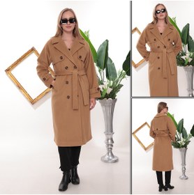 Resim Wazze OVERSIZE REGLAN KOL CAMEL KAŞE KABAN 