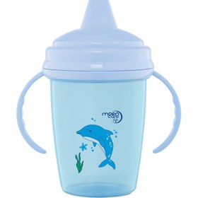 Resim Life Enjoy Akıtmaz PP Alıştırma Bardağı Mavi 240 ML Mavi 