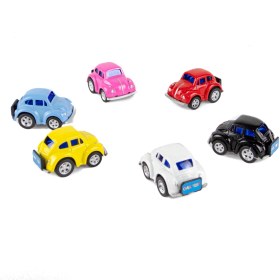 Resim Uzman İthalat Oyuncak Metal Mini Vosvos Kaplumbağa Arabalar Çek Bırak 6'lı Set 
