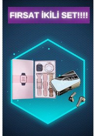 Resim Bileklikli Amoled Ekran Akıllı Saat Ve Dijital Göstergeli Kablosuz Bluetooth Kulaklık Anc/ Enc 