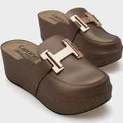 Resim Capone Outfitters Anatomik Yumuşak Konforlu Taban Dolgu Topuklu Anne Terlik 