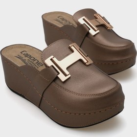 Resim Capone Outfitters Anatomik Yumuşak Konforlu Taban Dolgu Topuklu Anne Terlik 