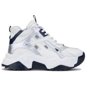 Resim Tamer Tanca Kadın Vegan Beyaz/lacivert Sneakers & Spor Bot 936 6580 Bn Bot Sk24-25 Beyaz - Lacivert 