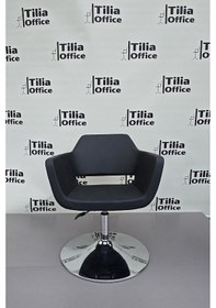 Resim Pasific Çalışma Kesim Bekleme Koltuğu Siyah Tepsi Ayak Siyah 