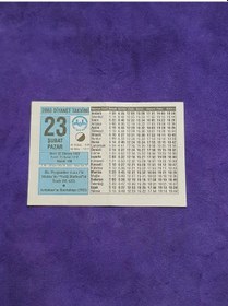Resim 23 Şubat 2003 Takvim Yaprağı - Nostaljik Koleksiyonluk Takvim Yaprağı A 