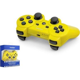 Resim Ps3 Kablosuz Gamepad Nodar Nd600 - Sarı 