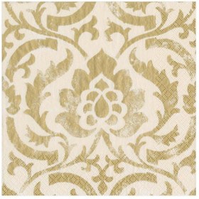Resim Fildişi Baroque Kare Peçete 