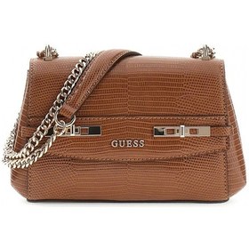 Resim Guess Melinda Mini Dönüştürülebilir Çapraz Askılı Kapaklı Kadın Kahverengi Omuz Çantası Hwkl9933780- Kahverengi 