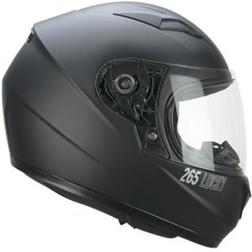 Resim CGM 265A LUCKY MONO ÇOCUK KAPALI MOTOSİKLET KASKI Siyah / YL 