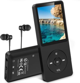Resim AGPTEK A02 A20 MP3 Çalar, 1.8 İnç TFT Ekran, 70 Saat Oynatma, FM Kayıtlı 