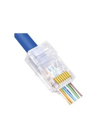 Resim Hqspeed Yeni Nesil Ez Plug Rj45 Konnektör 100 Adet 