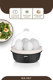 Resim Sinbo Seb-5807 Yumurta Pişirme Haşlama Cihazı 