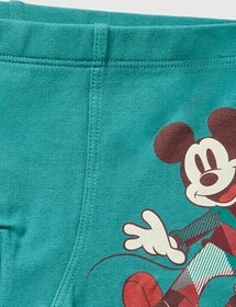 Resim Benetton Erkek Çocuk Yeşil Disney Baskılı Boxer 