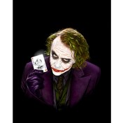 Resim Joker Poker Card Büyük Sırt Patch Yama 