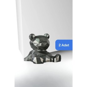 Resim Evene Kapı Stoperi Gümüş Eskitme Renk Dekoratif Kapı Tutucu Durdurucu 2 Adet Model 7 