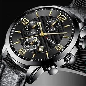 Resim Generisch Paslanmaz çelik kutu-çelik bant-kuvars-analog kol saati moda spor erkek kol saati güneş enerjili erkek 