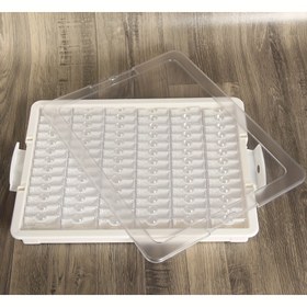 Resim Şeffaf Saklama Kutusu, 78 Bağımsız Kutu, Şeffaf Dış Kapak ile, Tırnak Sanatı Aksesuarı Sıralama Kutusu, DIY Boncuklama Kutusu 