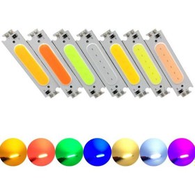 Resim Cob Led Çip Turuncu 12V 2W 6015 Pcb Bord Dıy Işık Kaynağı 