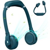 Resim Taşınabilir Boyun Fanı 360 Derece Dönüş 3 Hız 7633 Yeşil 