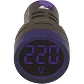 Resim GWEST 22MM Mavi 24V-450V Voltmetre 