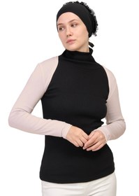 Resim manolyaşal islamic hijab Uzun Kollu Tesettür Bolero 